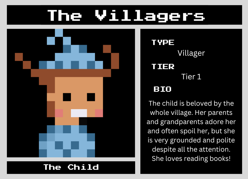 The Child biography card